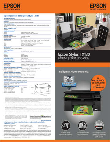Epson Stylus TX130 | Manualzz