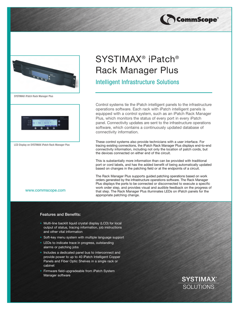 systimax ipatch system manager