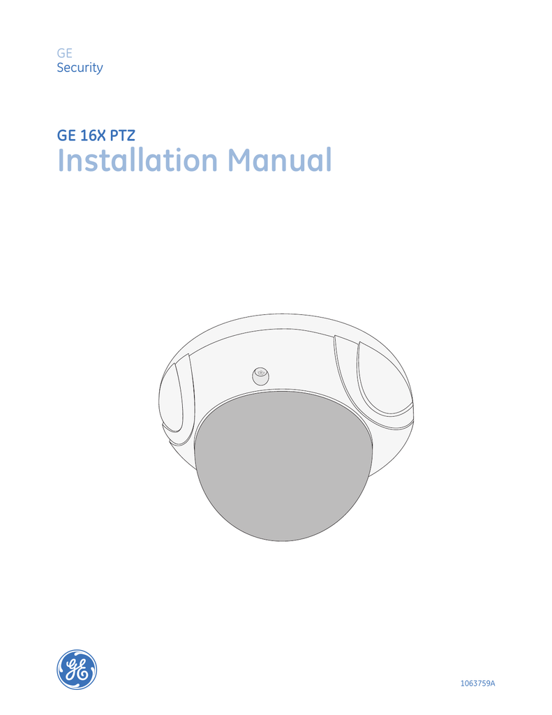 GE Security GECDV16FN Installation manual Manualzz