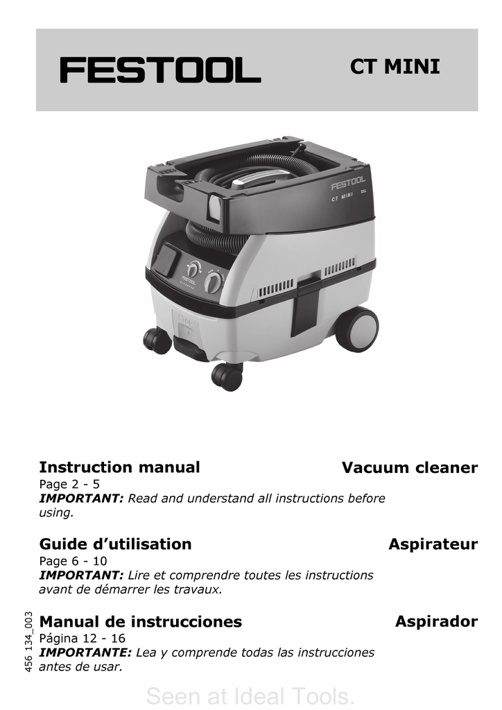 Festool CT MINI User Manual | Manualzz