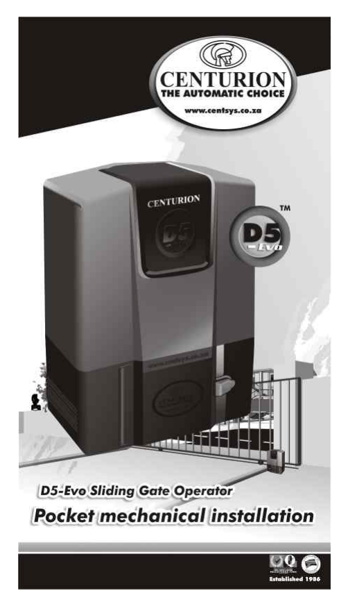 D5Evo Sliding Gate Motor Installation Manual Manualzz, 60 OFF