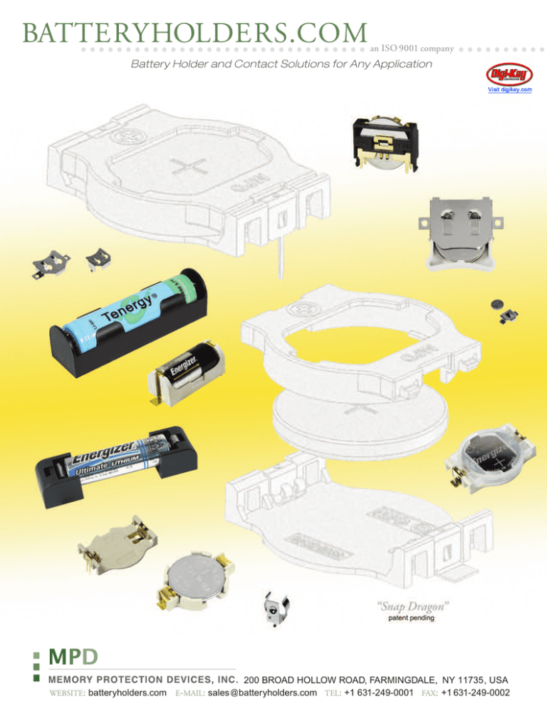 14 Battery Holder Catalog Manualzz