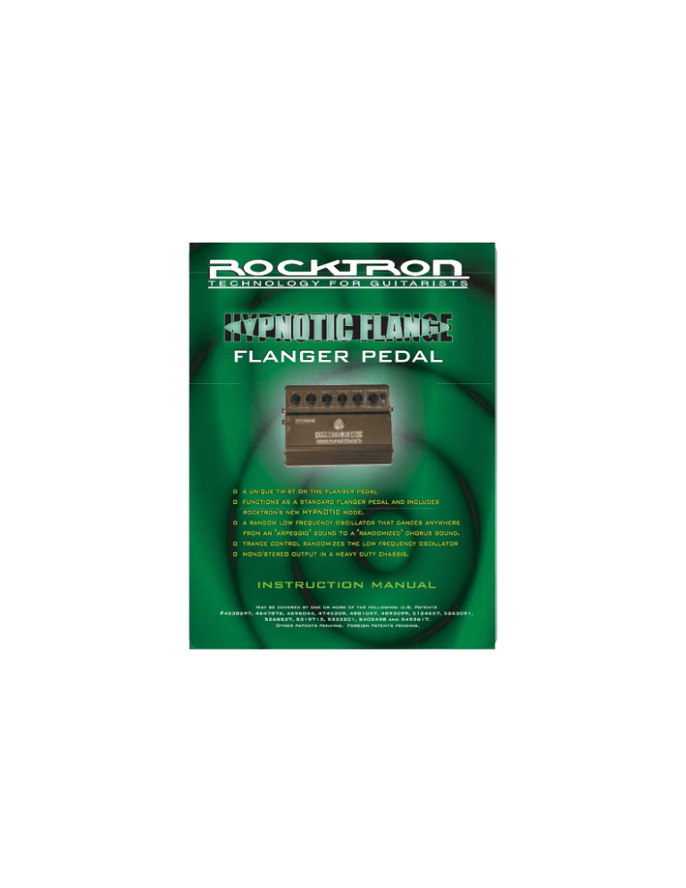 Rocktron Tsunami Chorus Manual