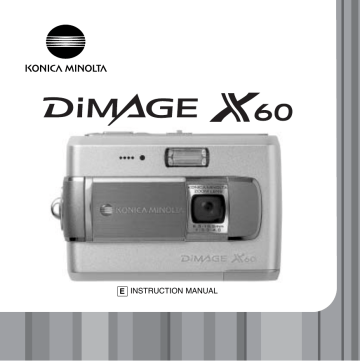 Konica Minolta Dimage X60 Instruction manual | Manualzz
