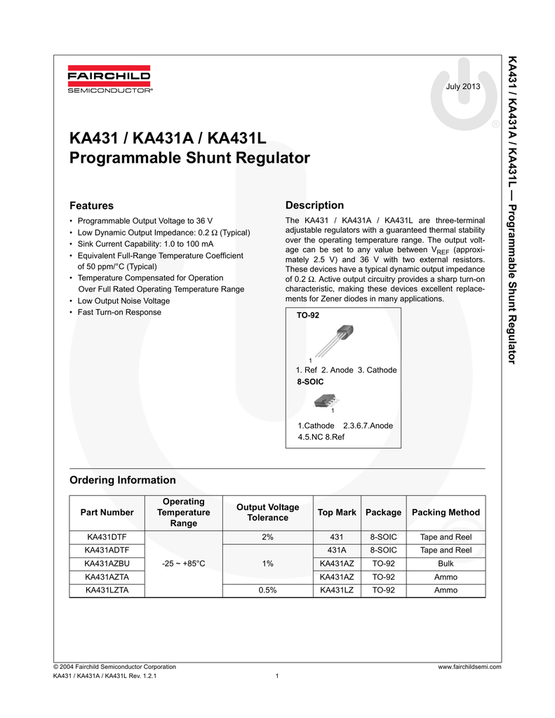 Kia 431a datasheet