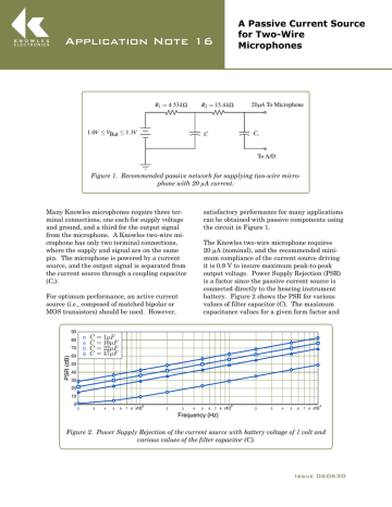 Knowles A Passive Current Source For Two Manualzz