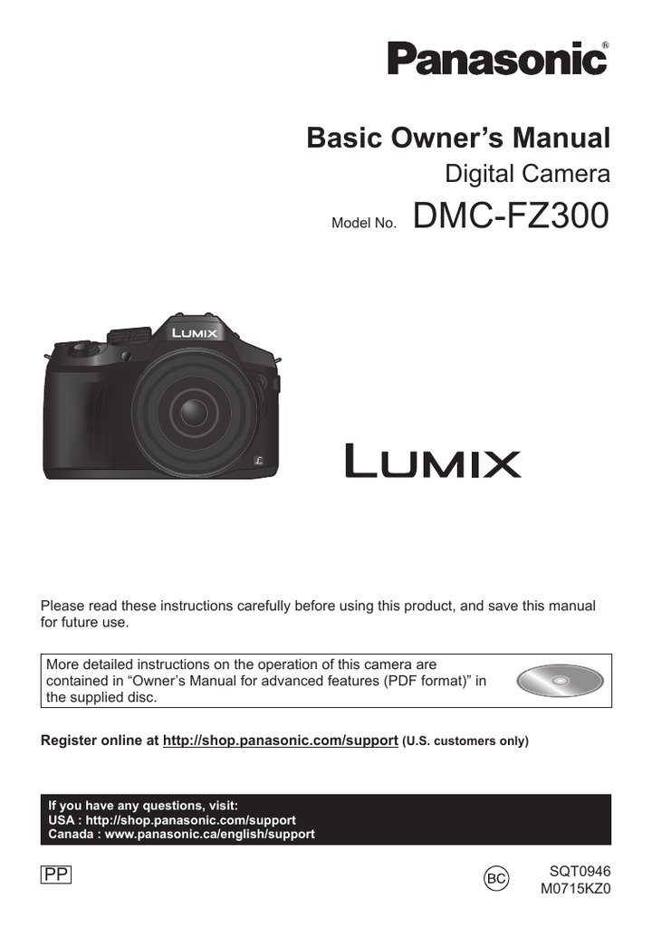 Panasonic LUMIX FZ300 Digital Camera User Manual pdf Manualzz