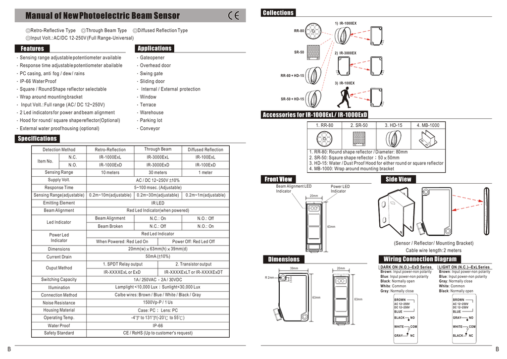 Enforcer Photo Eye Wiring Diagram Wiring Diagram and Schematic Role