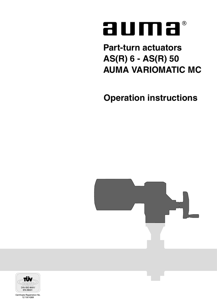 AUMA Partturn actuators AS(R) 6 Manualzz
