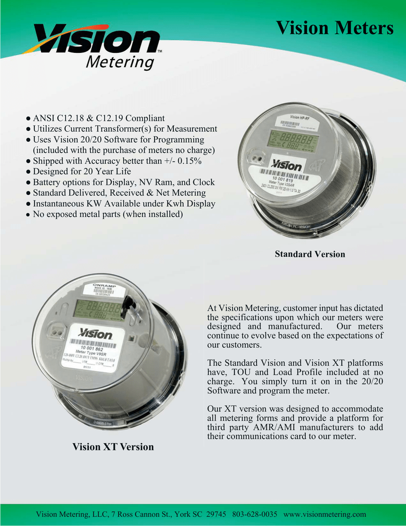 vision meter datasheet Manualzz