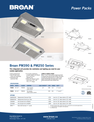 broan power pack pm390