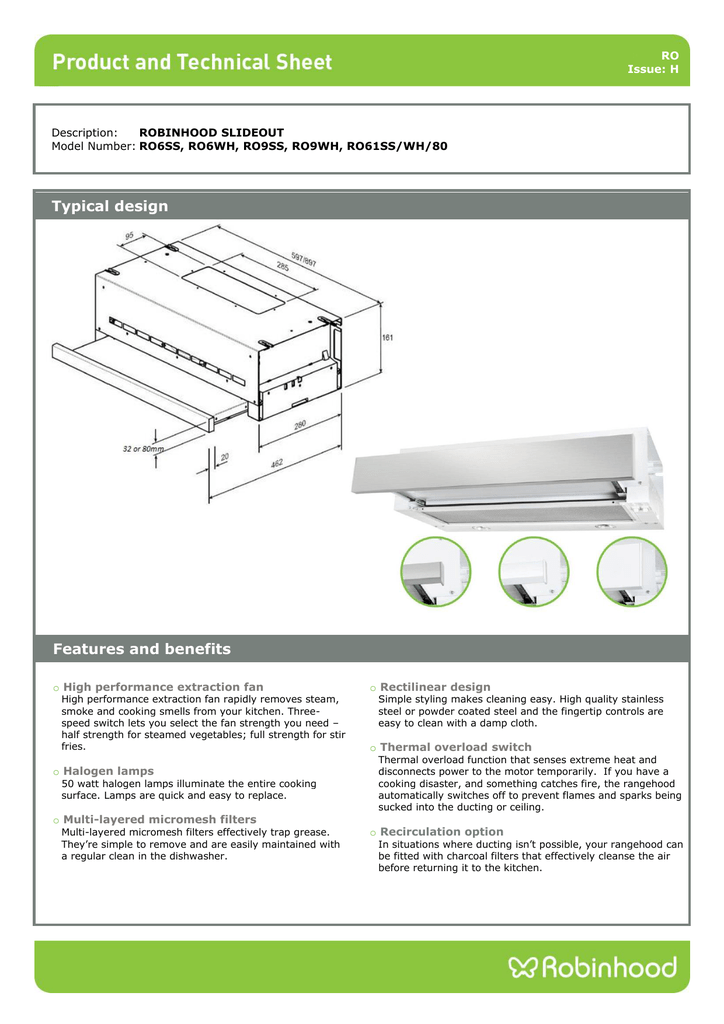 robinhood vento rangehood