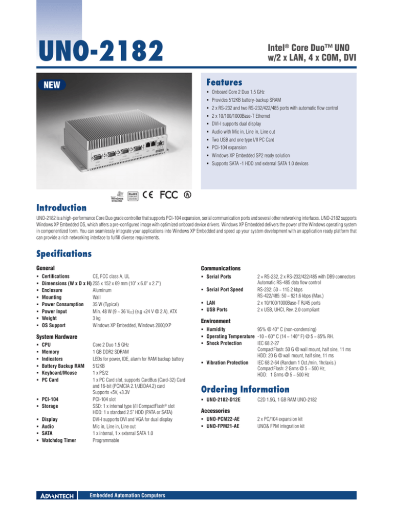 Uno 21 Features Intel Core Duo Uno Manualzz