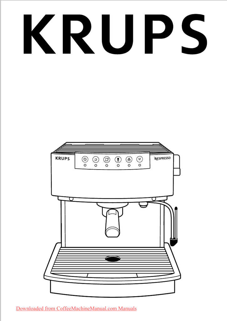 Krups F 897 User Guide Manual Pdf Manualzz