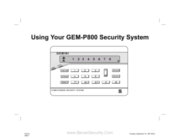 Gemini GEM-P800 Using Manual | Manualzz