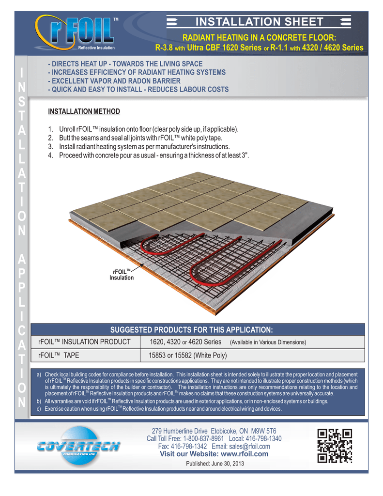 Radiant Heating In A Concrete Floor Manualzz Com