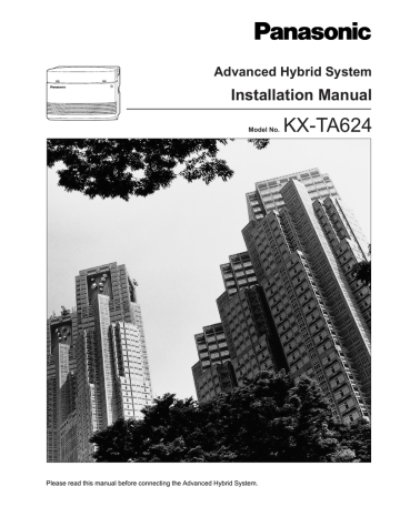 Panasonic KX-TA624 Telephone User manual | Manualzz