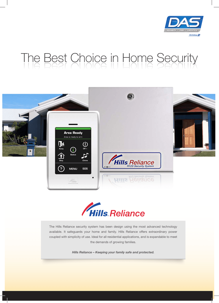 Hills Reliance R8 Security System User Manual