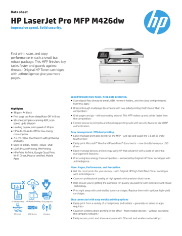 HP LaserJet Pro MFP M426dw | Manualzz
