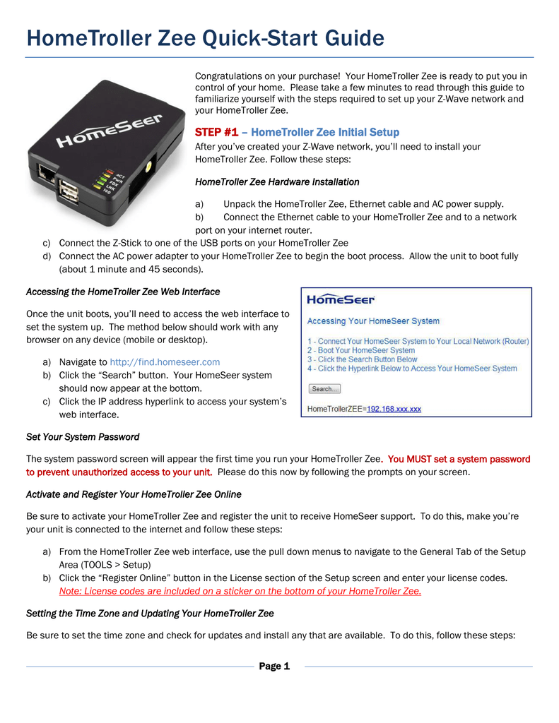 homeseer update