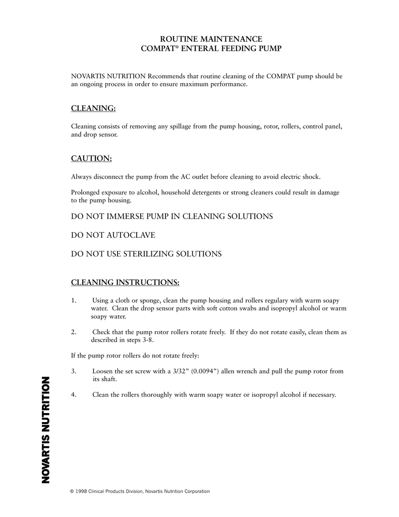 Compat 199235 Routine Maintenance Instructions Manualzz