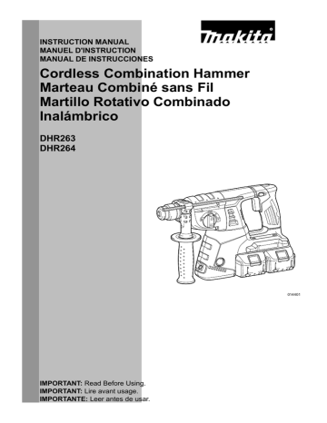 Makita DHR264 Instruction manual | Manualzz