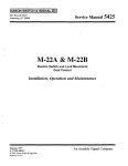 Electric Switch M-22A, M-22B Service Manual