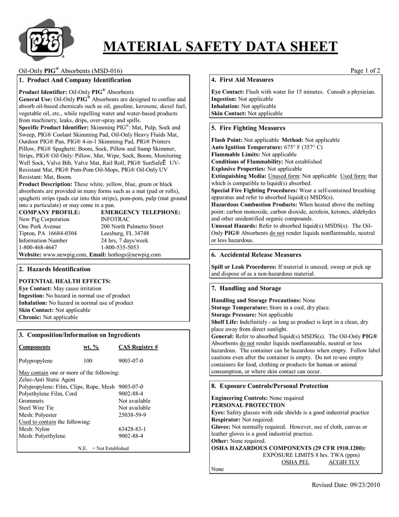 Safety Data Sheet