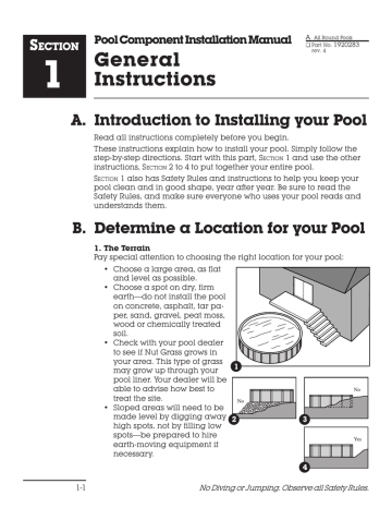 above ground pool installation instructions