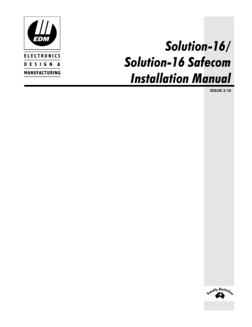 Bosch Solution 16 V2.1 Inst Manual | Manualzz