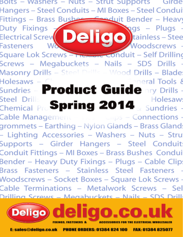 Deligo Product Guide Spring 2014 | Manualzz