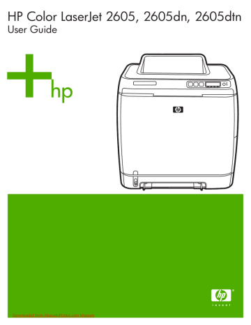 Hp Color Laserjet 2605dn Printers User Guide Manual Pdf Manualzz