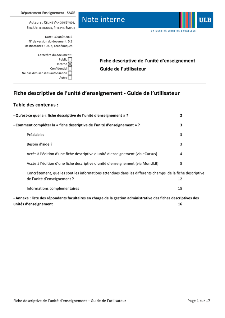 Ulb inscription en ligne