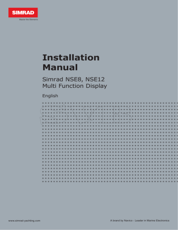 Installation Manual Simrad Nse8 Nse12 Multi Function Display Manualzz