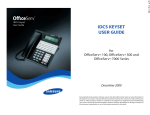OfficeServ 7000 Series User manual