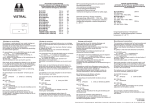 Menvier BLV 3010, BLV 3020, BLV 3410, BLV 3420, BLV 230-HF, BLV 230-CG and BLV 24 Installation Instructions