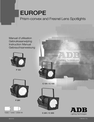 Adb C 103 F 101 C 201 C 203 Instruction Manual Manualzz