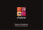 Explorer Group 2007 Touring Caravan Owners Handbook