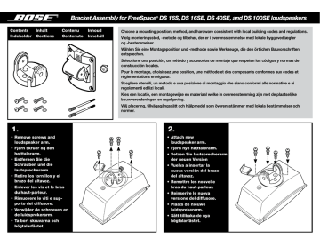 Bose Professional wm bracket acc Installation Guide | Manualzz