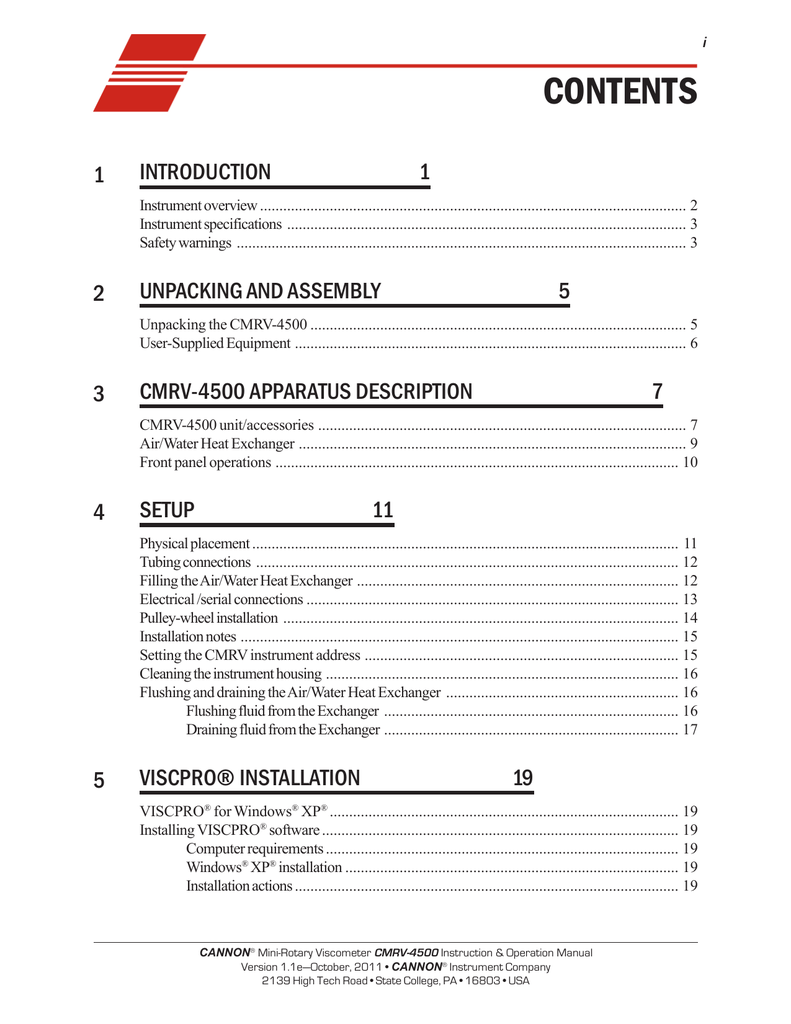 CANNON MiniRotary CMRV4500 Instruction Operation Manual