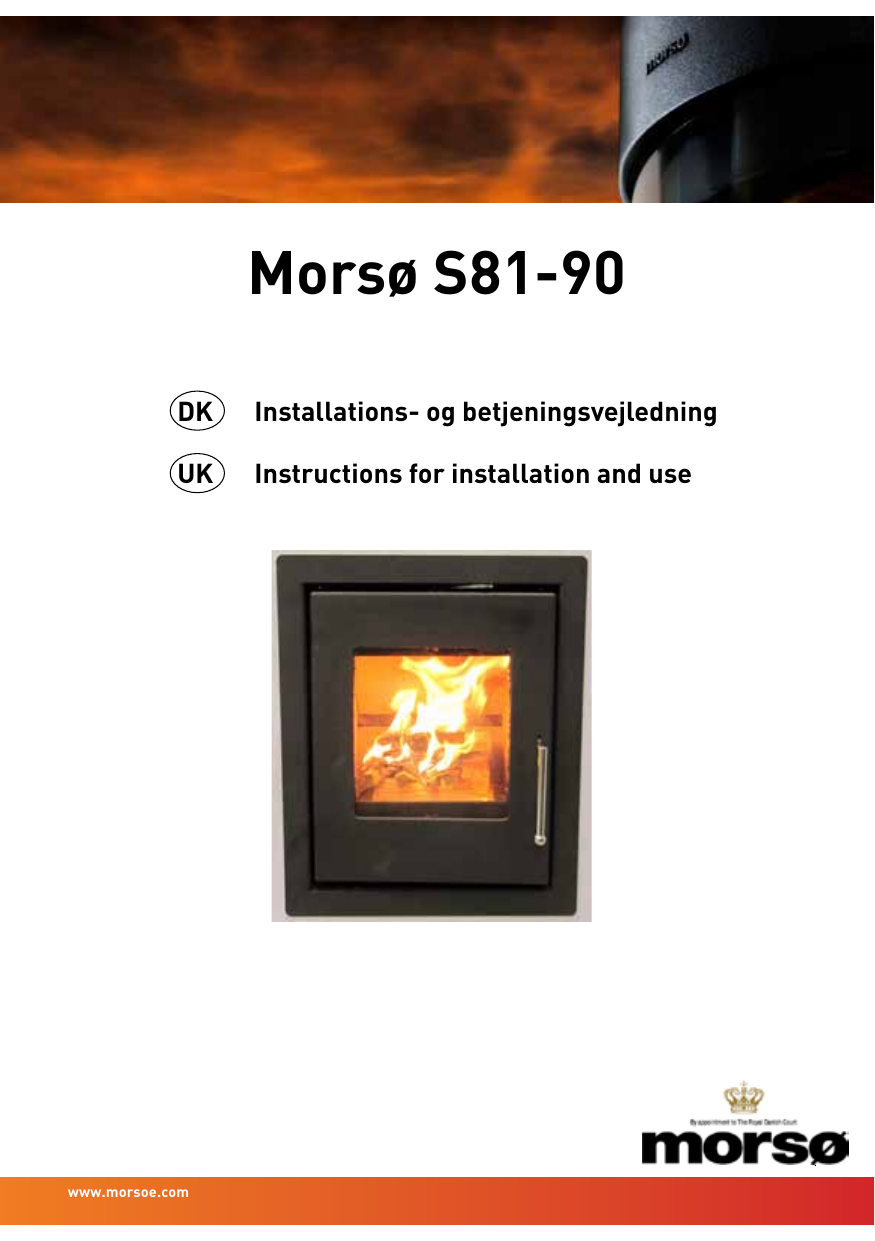 Morso S90, S81 Brugermanual Manualzz