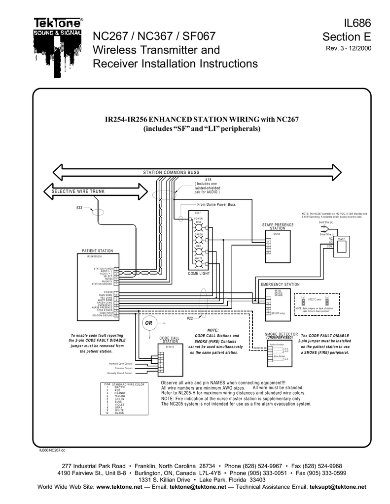 nc367install | manualzz.com tektone wiring diagram 