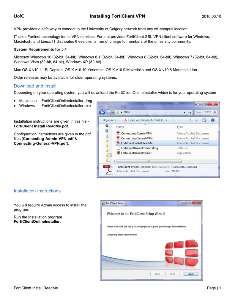 fortinet client download for windows 10