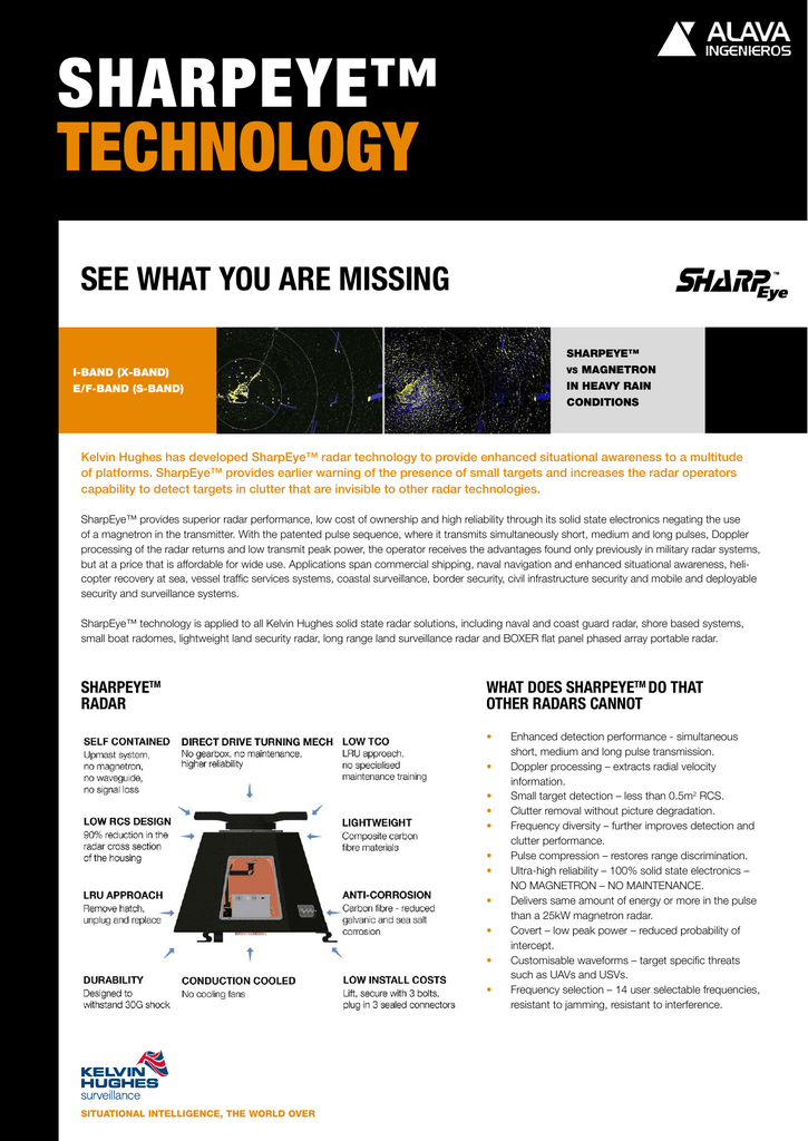 Kelvin Hughes SharpEye radar | Manualzz