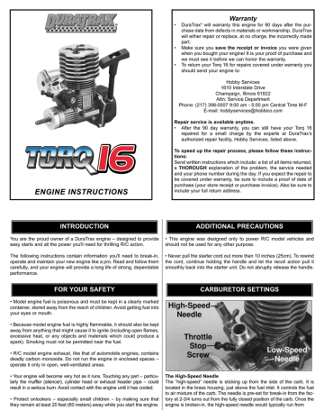 torq 16 nitro engine