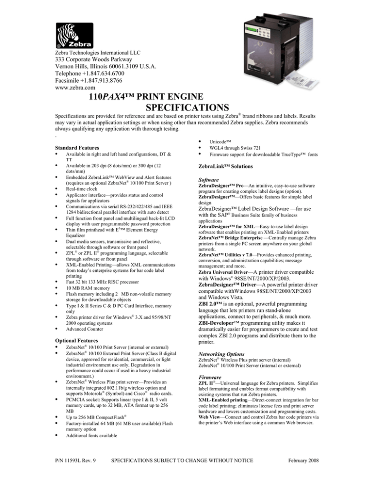 zebra printer light codes