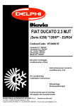 Air Conditioning System X250 DUCATO 2.3 MJT Installation Instructions