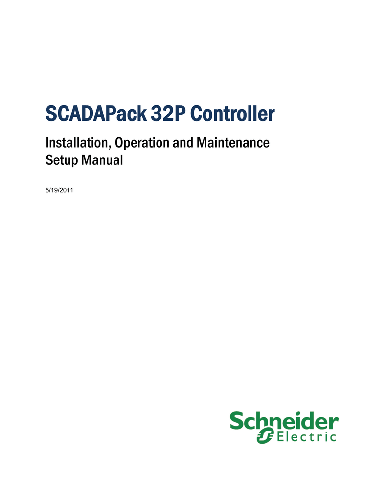 Schneider Electric SCADAPack 32 User Manual | Manualzz