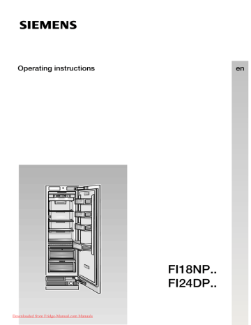 Siemens Fi 24dp00 User Guide Manual Fridge Operating Instructions Manualzz