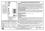 Arrowhead RX-1 MF349 &amp; RX-2 MF349  Programming and operating instructions